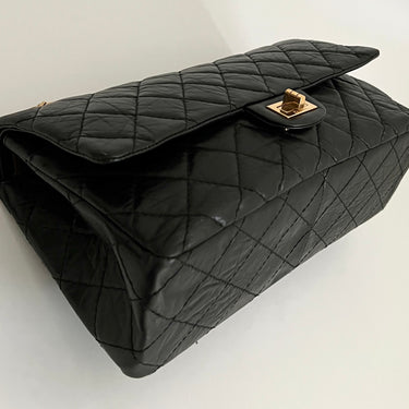 Chanel 2.55 black leather ref. 7923