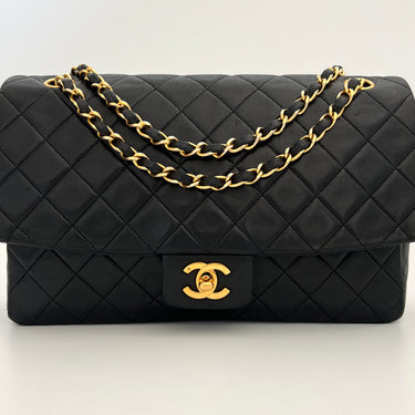 Chanel black leather vintage coin purse ref. 7936